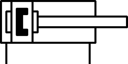 Компактный пневмоцилиндр E.MC SD-40-10-S