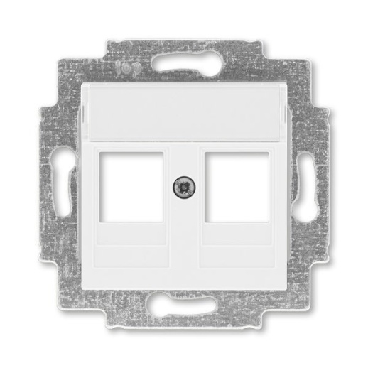 Накладка на розетку информационную ABB LEVIT, скрытый монтаж, белый, 5014H-A01018 03