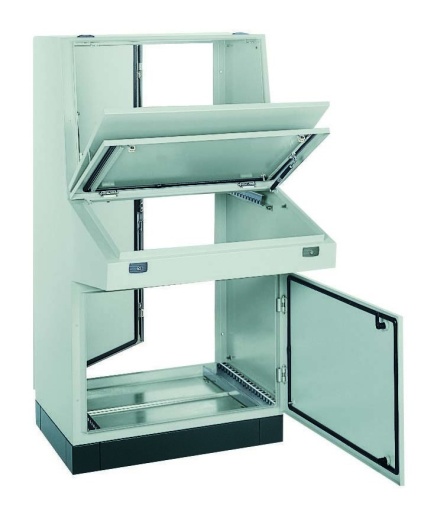 Напольный пульт с консолью Spacial SD, 800x1400x845мм, IP55, сталь