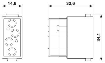 Модуль для установки контактов HC-M-04-KT-F