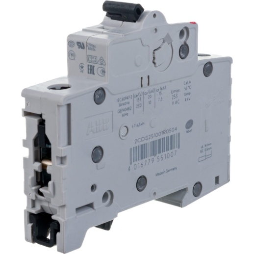 Выключатель автоматический модульный ABB S201 1п C 50А 6кА C50 2CDS251001R0504