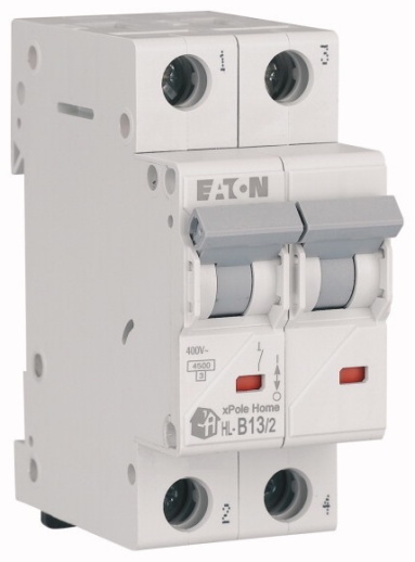 HL-B13/2 Модульный автоматический выключатель, 2-полюс, кривая отключения B, номинальный ток 13А