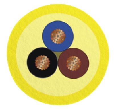 Кабель для датчика / исполнительного элемента SAC-3P-MR/0,5-542/M8 FS SCO BK