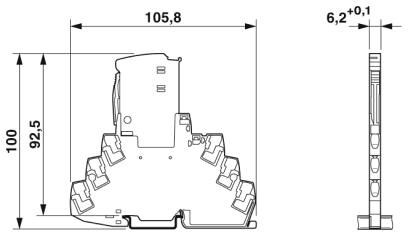 Устройство защиты от перенапряжений TTC-6P-1X2-F-48DC-PT-I