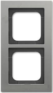 Рамка 2 поста ABB AXCENT, платина, 1722-270-500