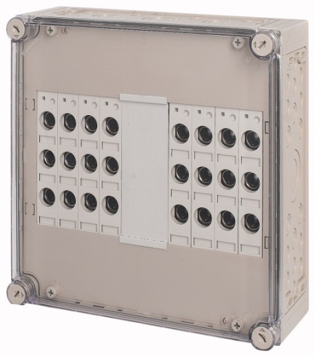 Блок предохранителей, 8x3xE18, ВхШхД = 375x375x150 мм RS18/I44E