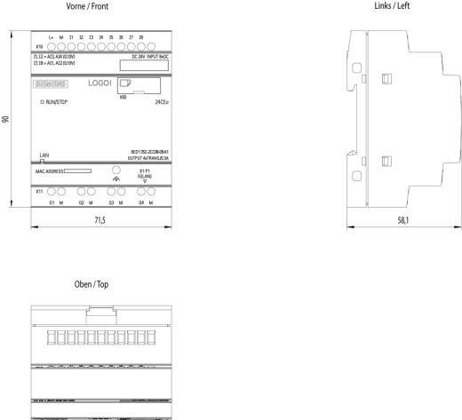 Логический модуль LOGO! 6ED1052-2CC08-0BA1