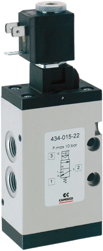 Распределитель с электромагнитным управлением Camozzi 434-015-22