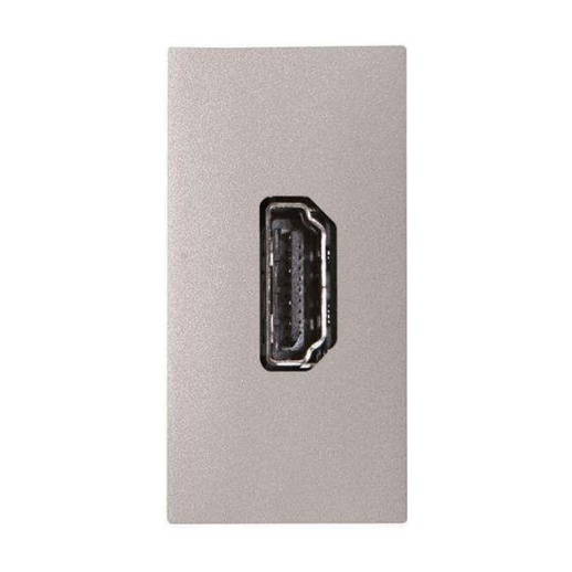 Механизм розетки ABB ZENIT, скрытый монтаж, серебристый, N2155.6 PL