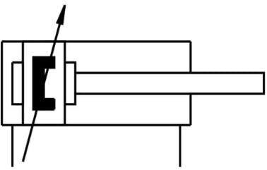 Круглый пневмоцилиндр KIPVALVE KVNU-40-25-DA-P