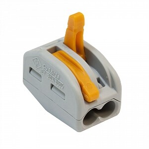 Клемма без пасты (только для медных проводов) 2х0,08...4мм.кв. WAGO