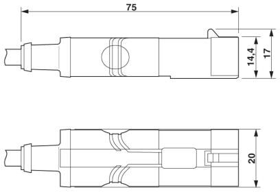Кабель для датчика / исполнительного элемента SAC-2P-SUSMS/ 1,5-PUR/SUSFS