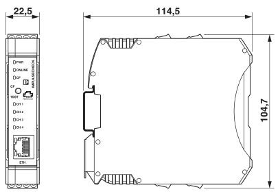 Измеритель импульсов IPCH-4X-PCL-TCP-24DC-UT