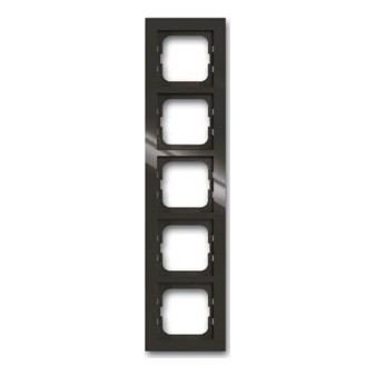 Рамка 5 постов ABB AXCENT, château-black, 1725-295-500