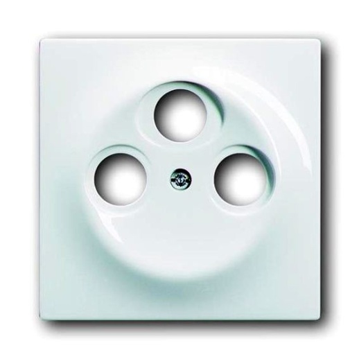 Накладка на розетку телевизионную ABB IMPULS, скрытый монтаж, альпийский белый, 1743-03-74