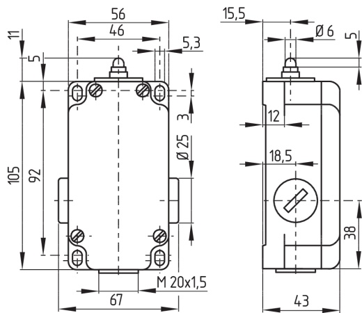 Kонцевой выключатель Schmersal TS 016-03Y