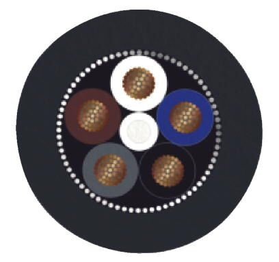 Бухта кабеля SAC-5P-100,0-PVC/SH-0,34