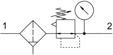 Фильтр-регулятор давления KIPVALVE LFR-1/2-5M-O-MIDI