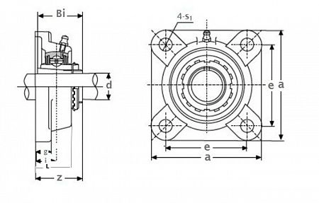 Подшипниковый узел TECHNIX UKF212H2312