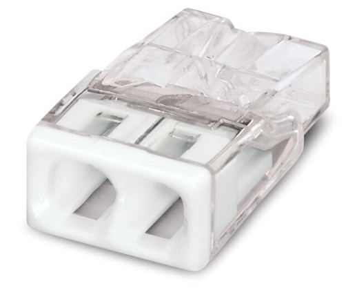 Клемма безвинтовая без пасты розеточн. 2х0,5-2,5мм WAGO