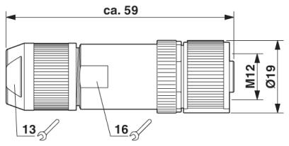 Разъем SACC-M12FSB-5PL SH