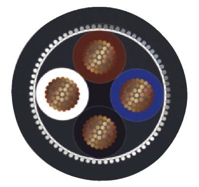 Силовой кабель SAC-4P-10,0-PUR/M12FST SH