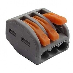 Клемма без пасты (только для медных проводов) 3х0,08...4мм.кв. WAGO